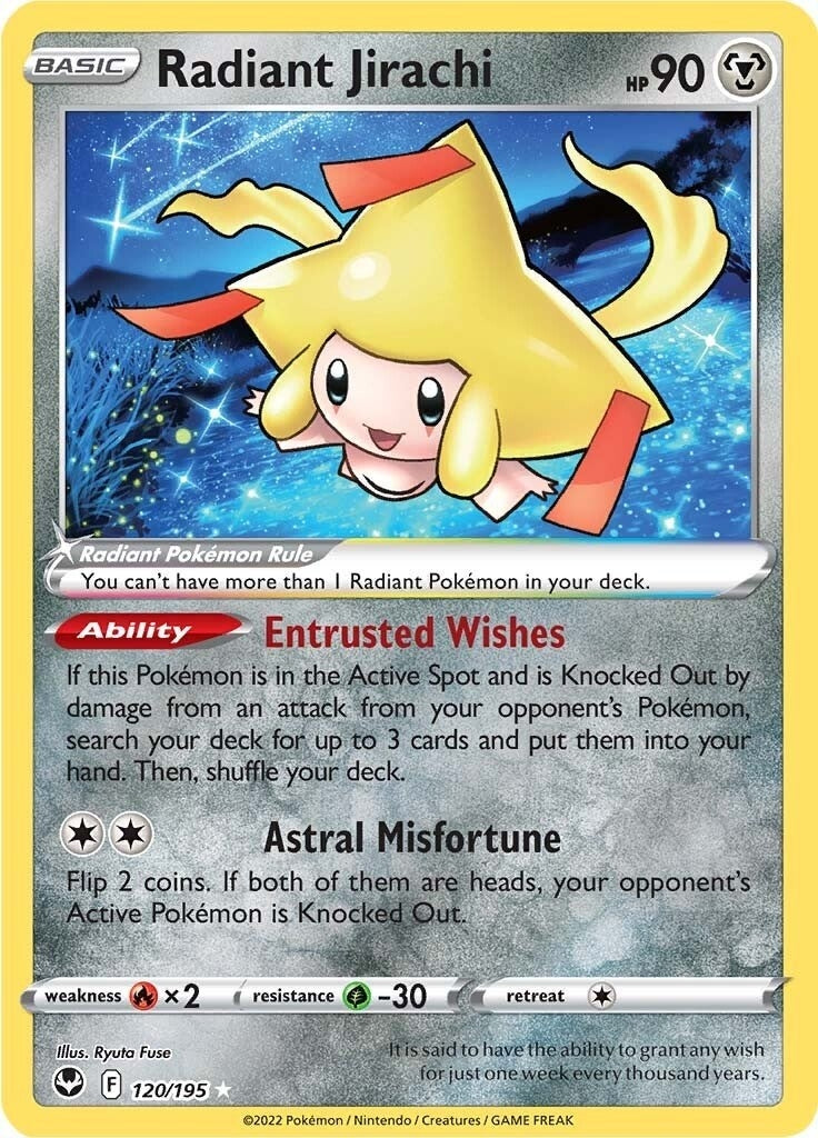 Image for Radiant Jirachi (120/195) [SWSH12: Silver Tempest] - Pokemon