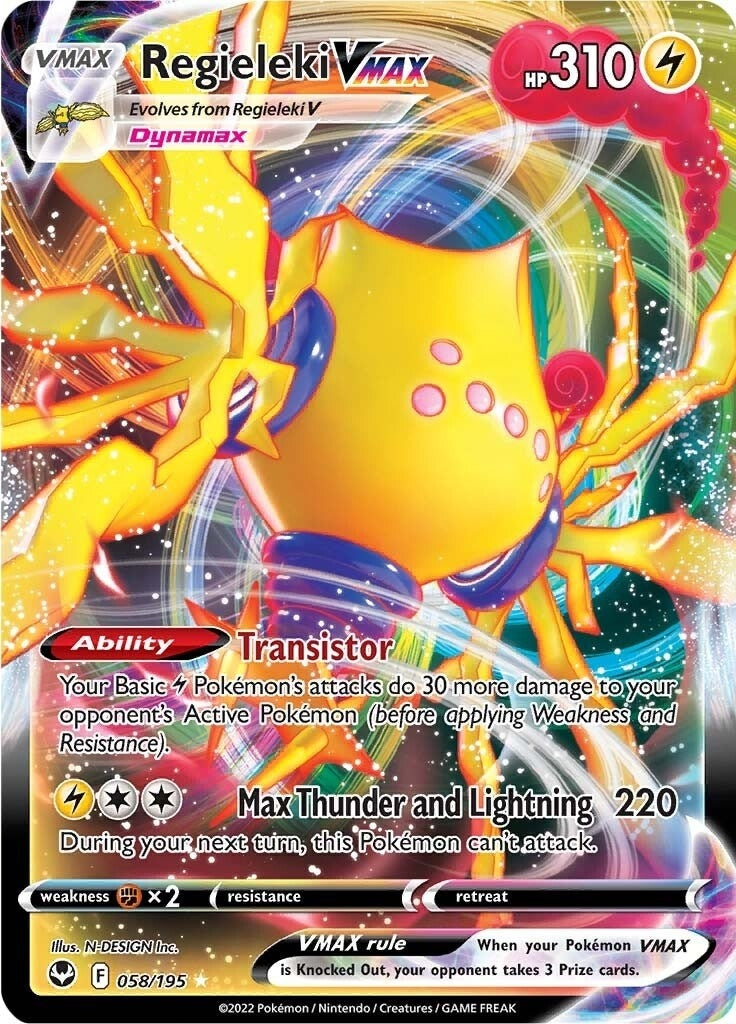 Image for Regieleki VMAX (058/195) [SWSH12: Silver Tempest] - Pokemon