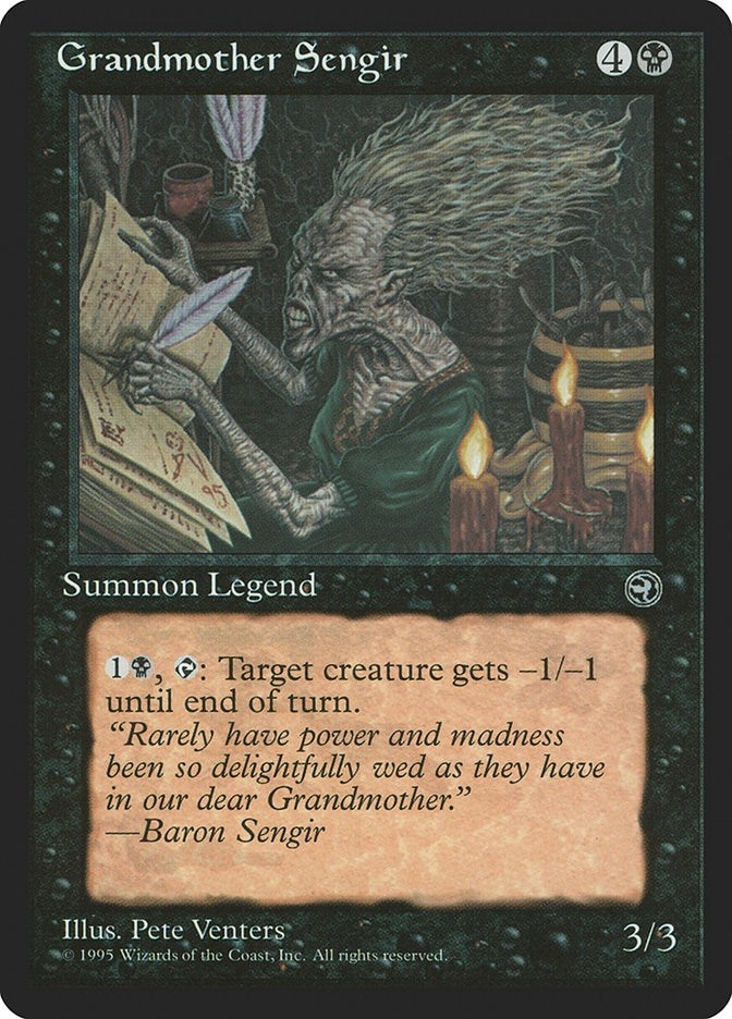 Image for Grandmother Sengir [Homelands] - Magic: The Gathering