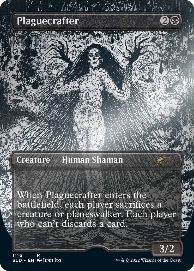 Image for Plaguecrafter (Borderless) (Foil Etched) (1116) [Secret Lair Drop Series] - Magic: The Gathering