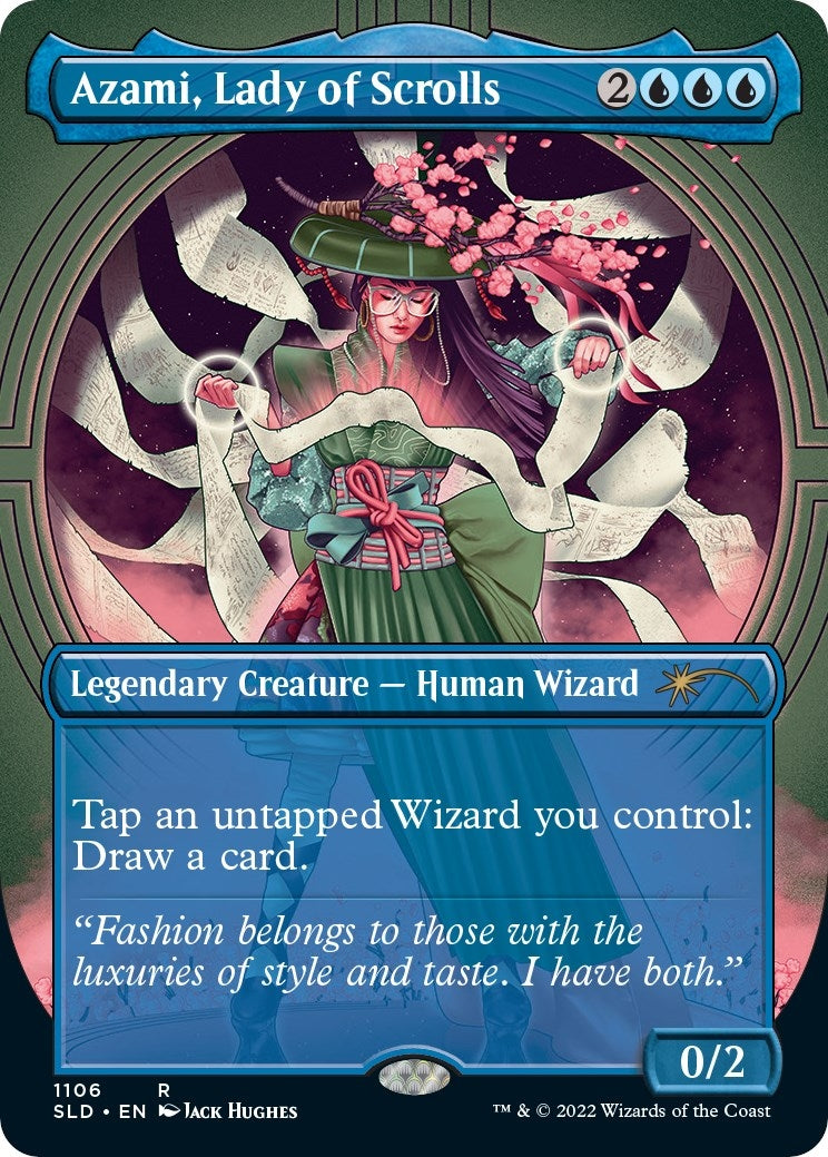 Image for Azami, Lady of Scrolls (Borderless) (1106) [Secret Lair Drop Series] - Magic: The Gathering