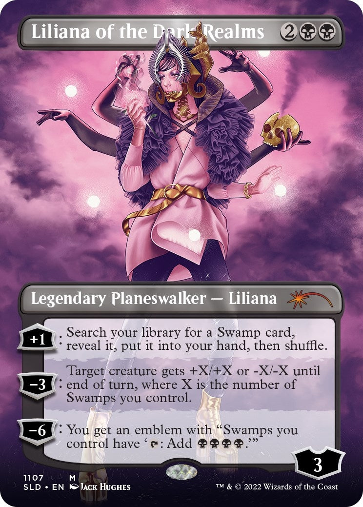 Image for Liliana of the Dark Realms (Borderless) (1107) [Secret Lair Drop Series] - Magic: The Gathering