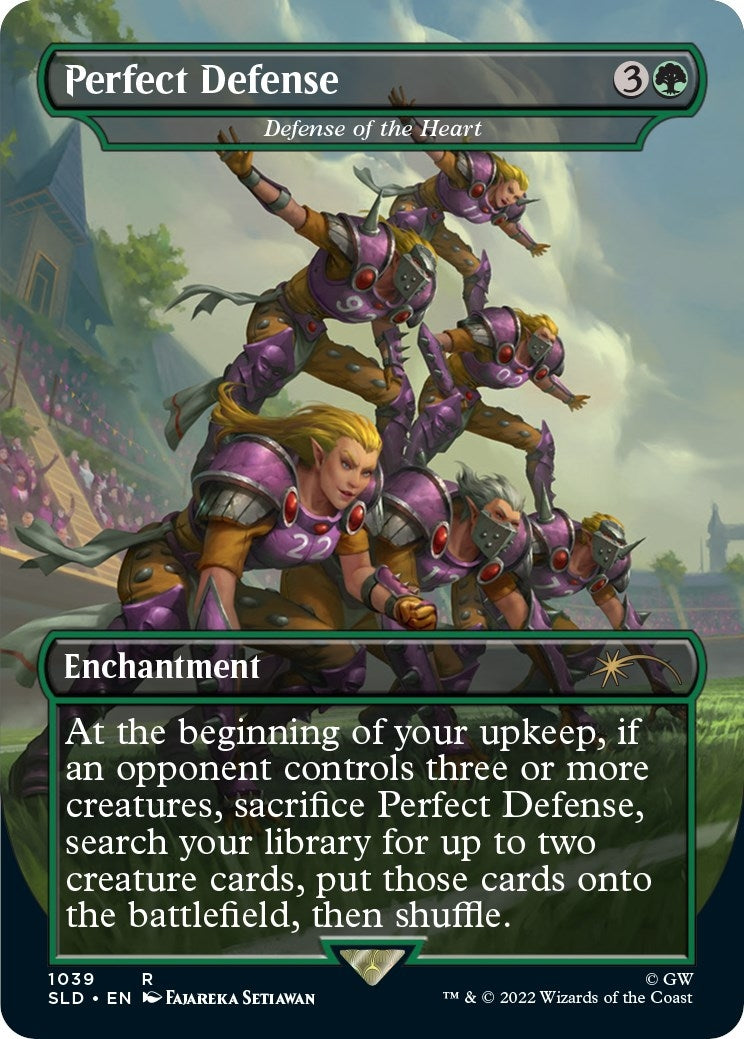 Image for Perfect Defense - Defense of the Heart (Borderless) (1039) [Secret Lair Drop Series] - Magic: The Gathering