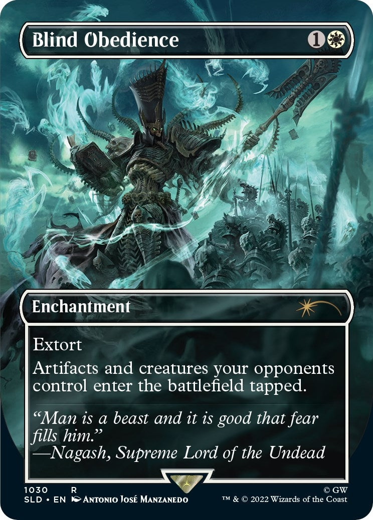 Image for Blind Obedience (Borderless) (1030) [Secret Lair Drop Series] - Magic: The Gathering
