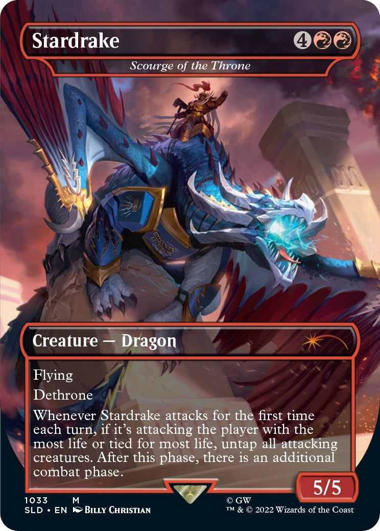 Image for Stardrake - Scourge of the Throne (Borderless) (1033) [Secret Lair Drop Series] - Magic: The Gathering