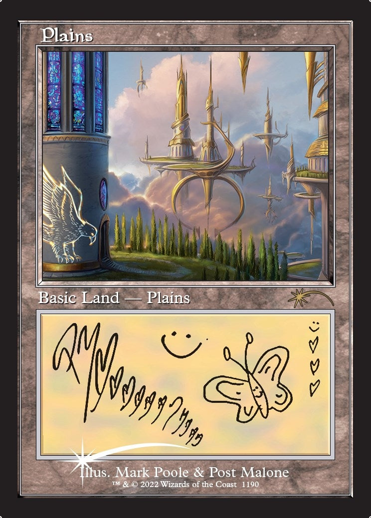 Image for Plains (Post Malone) (1190) [Secret Lair Drop Series] - Magic: The Gathering