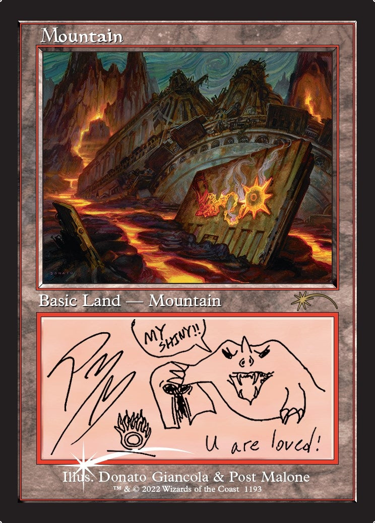 Image for Mountain (Post Malone) (1193) [Secret Lair Drop Series] - Magic: The Gathering