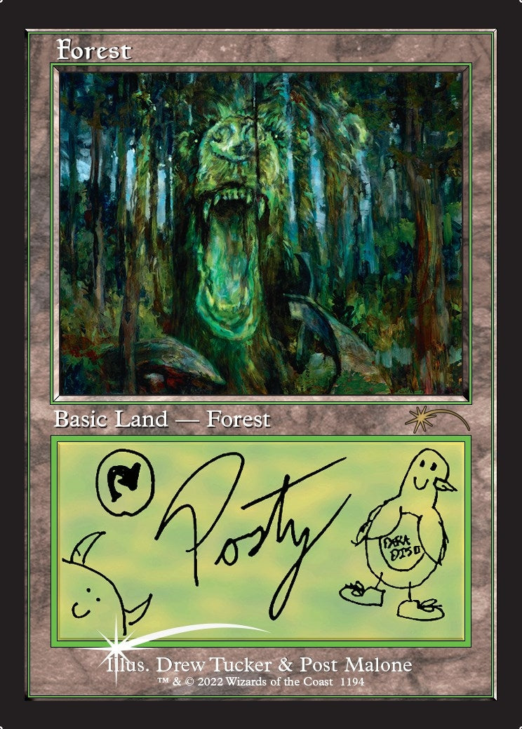 Image for Forest (Post Malone) (1194) [Secret Lair Drop Series] - Magic: The Gathering