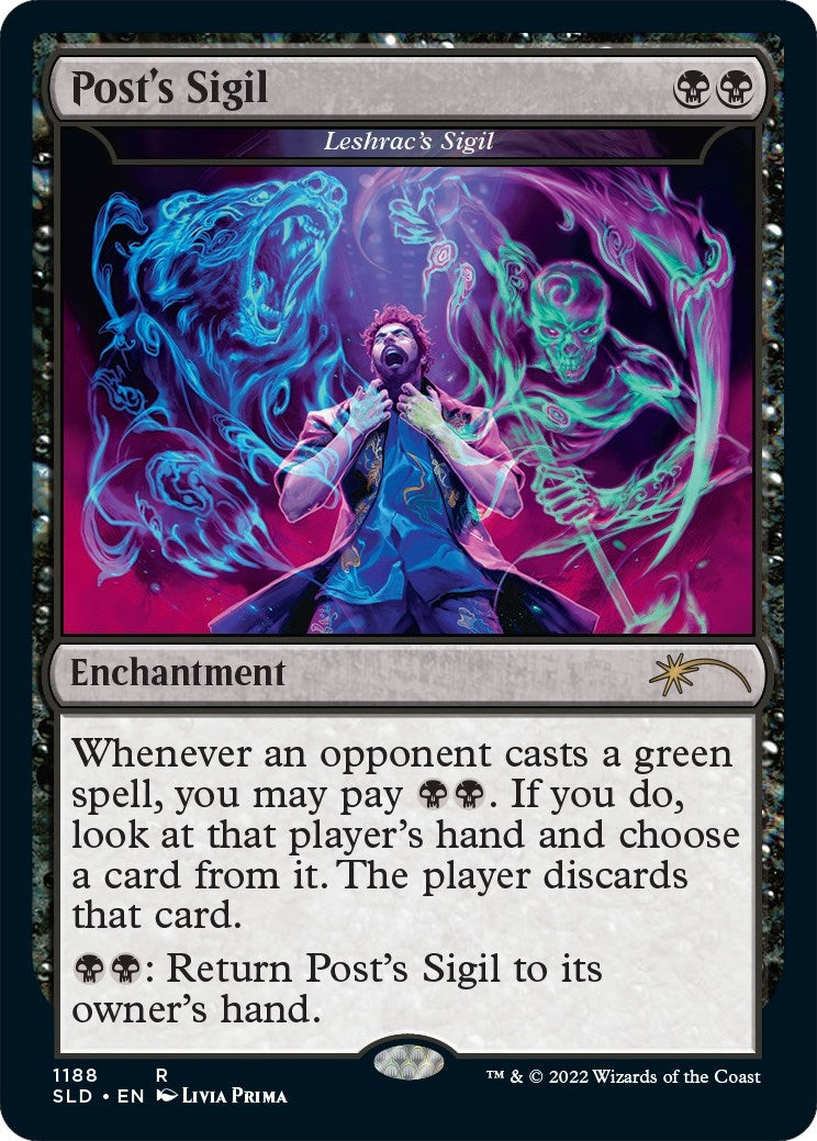 Image for Post's Sigil - Leshrac's Sigil (Post Malone) (1188) [Secret Lair Drop Series] - Magic: The Gathering