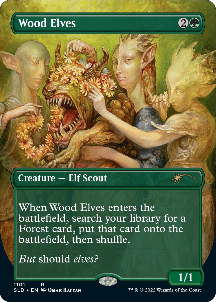 Image for Wood Elves (Borderless) (1101) [Secret Lair Drop Series] - Magic: The Gathering