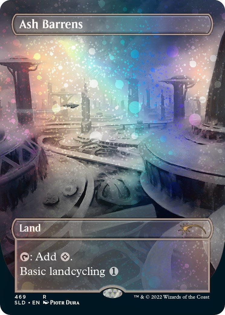 Image for Ash Barrens (Borderless) (Galaxy Foil) (469) [Secret Lair Drop Series] - Magic: The Gathering