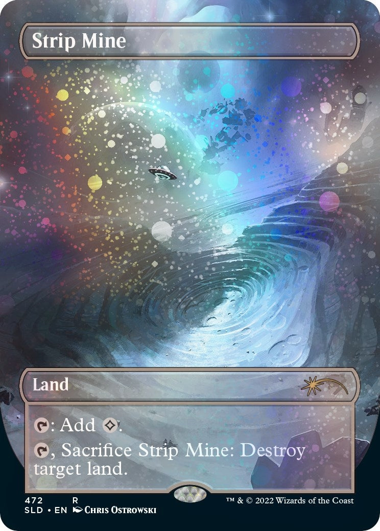 Image for Strip Mine (Borderless) (Galaxy Foil) (472) [Secret Lair Drop Series] - Magic: The Gathering
