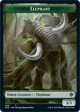 Image for Elephant // Thopter Double-Sided Token (20 // 24) [Starter Commander Decks] - Magic: The Gathering