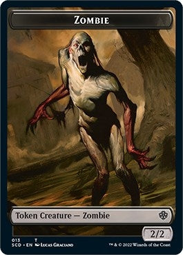 Image for Zombie // Zombie Army Double-Sided Token (13 // 14) [Starter Commander Decks] - Magic: The Gathering