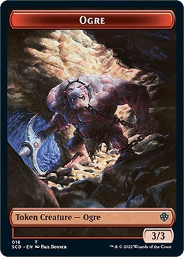 Ogre // Zombie Double-Sided Token (18 // 13) [Starter Commander Decks Tokens]