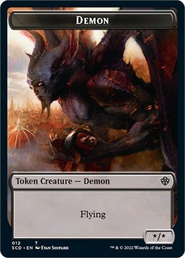 Image for Demon Double-Sided Token (12) [Starter Commander Decks] - Magic: The Gathering