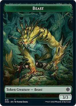Image for Beast Double-Sided Token (19) [Starter Commander Decks] - Magic: The Gathering
