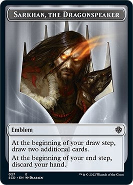 Image for Emblem - Sarkhan, the Dragonspeaker Double-Sided Token (27) [Starter Commander Decks] - Magic: The Gathering