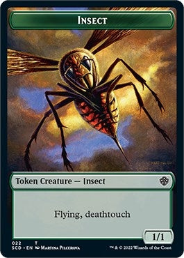 Image for Insect // Cat Beast Double-Sided Token (22 // 4) [Starter Commander Decks] - Magic: The Gathering