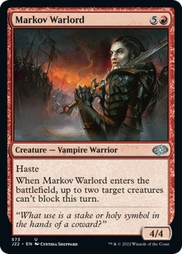 Image for Markov Warlord (573) [Jumpstart 2022] - Magic: The Gathering