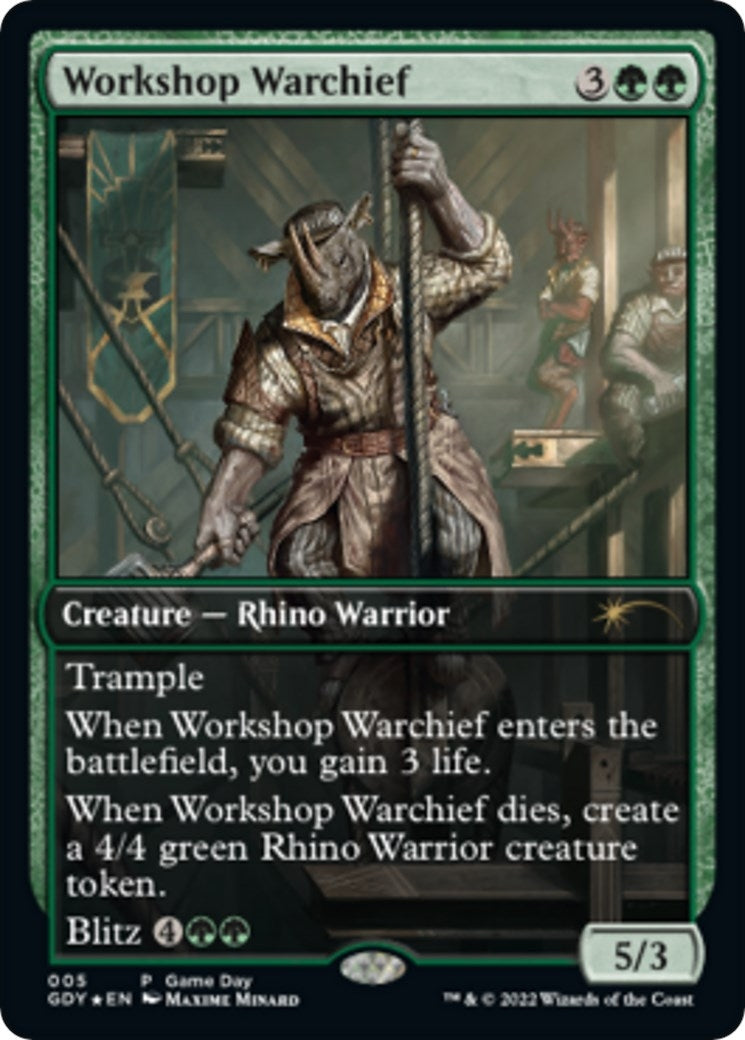 Image for Workshop Warchief (5) [Game Day & Store Championship Promos] - Magic: The Gathering