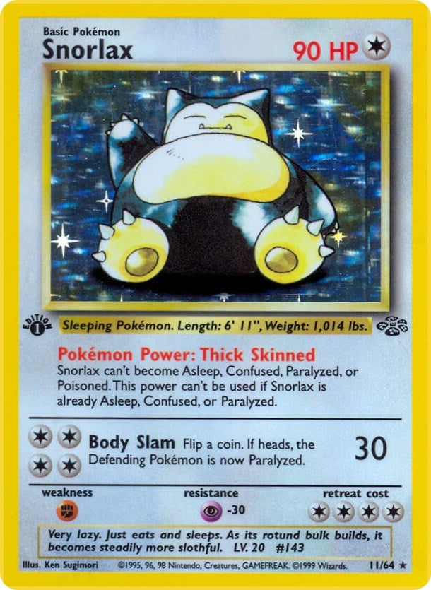 Image for Snorlax (11) (11/64) [Jungle] - Pokemon