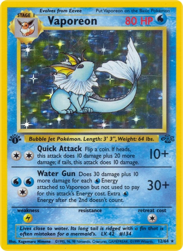 Image for Vaporeon (12) (12/64) [Jungle] - Pokemon