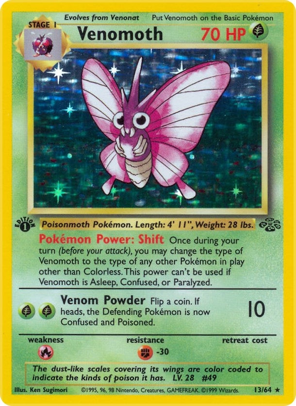 Image for Venomoth (13) (13/64) [Jungle] - Pokemon