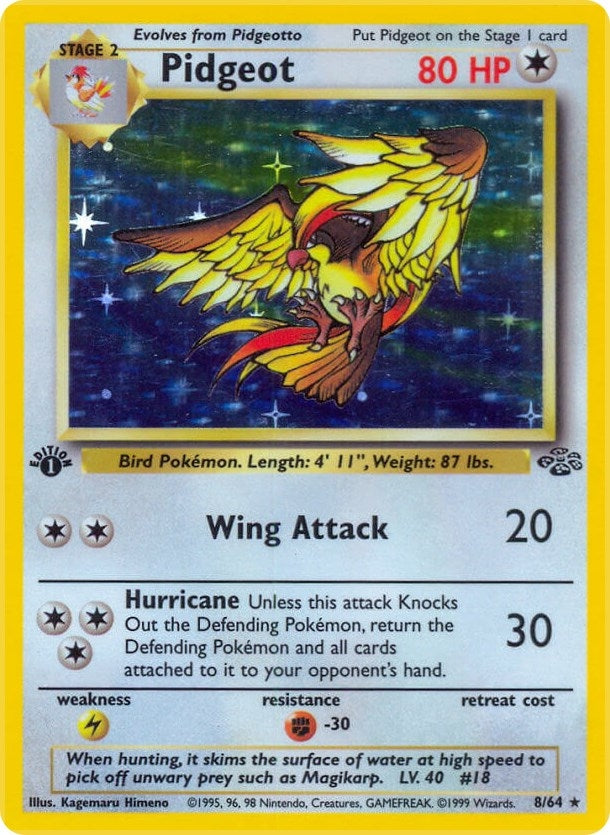 Image for Pidgeot (8) (08/64) [Jungle] - Pokemon