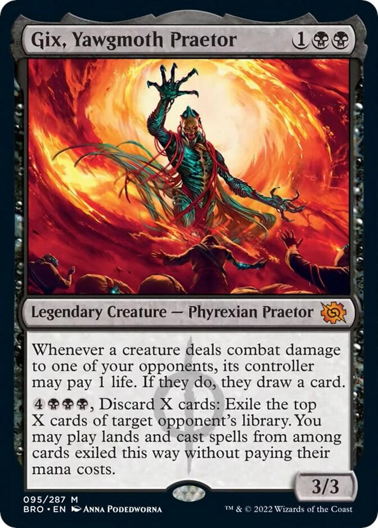 Image for Gix, Yawgmoth Praetor (95) [The Brothers' War] - Magic: The Gathering
