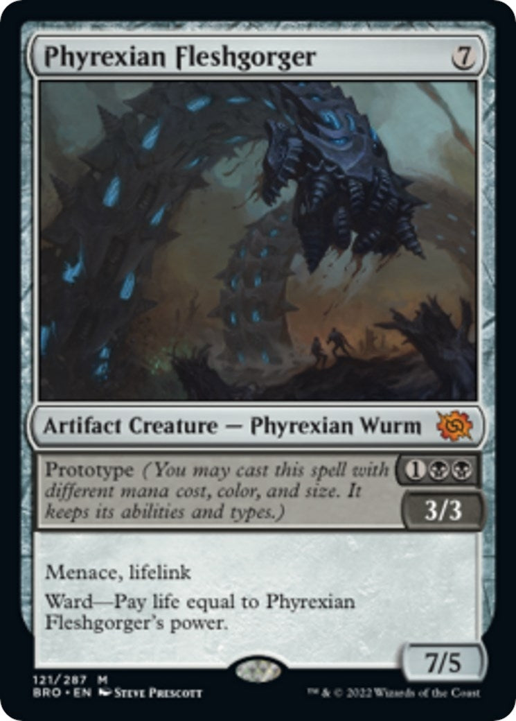 Image for Phyrexian Fleshgorger (121) [The Brothers' War] - Magic: The Gathering