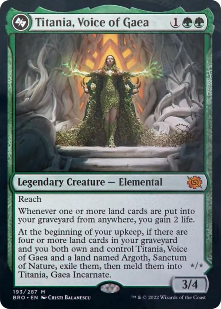 Image for Titania, Voice of Gaea (193) [The Brothers' War] - Magic: The Gathering