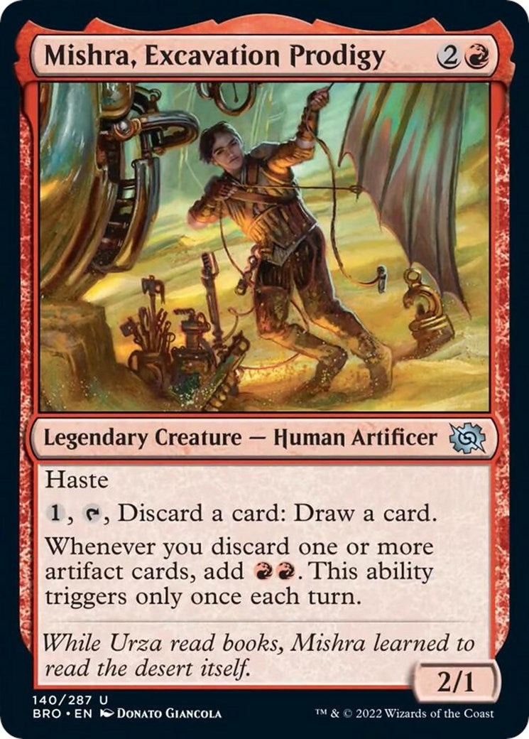 Image for Mishra, Excavation Prodigy (140) [The Brothers' War] - Magic: The Gathering
