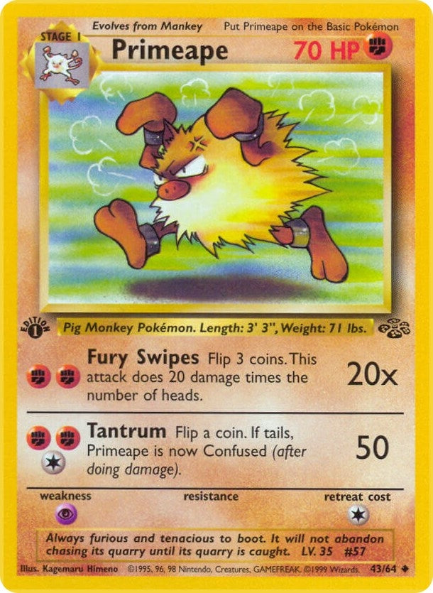 Image for Primeape (43/64) [Jungle] - Pokemon