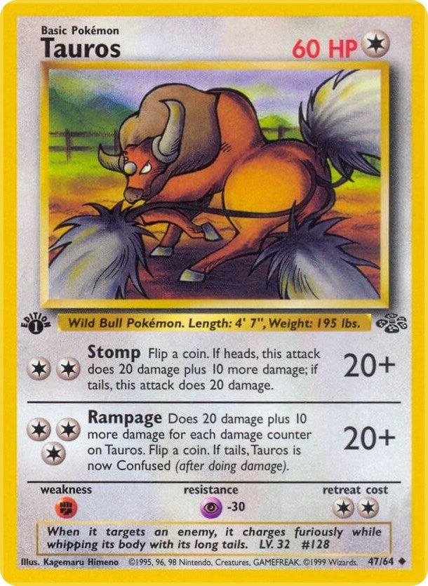 Image for Tauros (47/64) [Jungle] - Pokemon