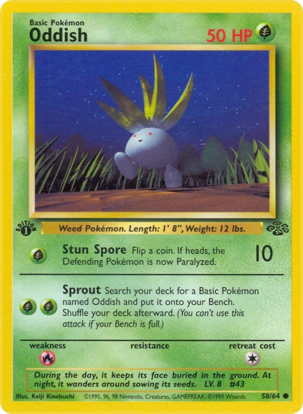 Image for Oddish (58/64) [Jungle] - Pokemon