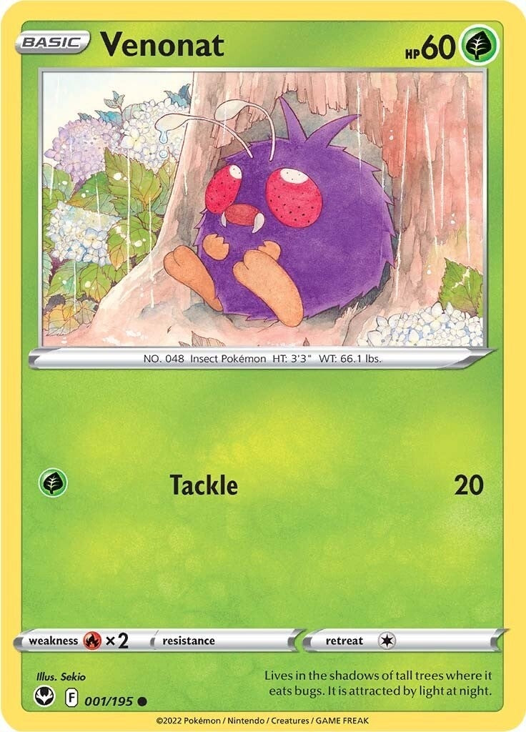 Image for Venonat (001/195) [SWSH12: Silver Tempest] - Pokemon