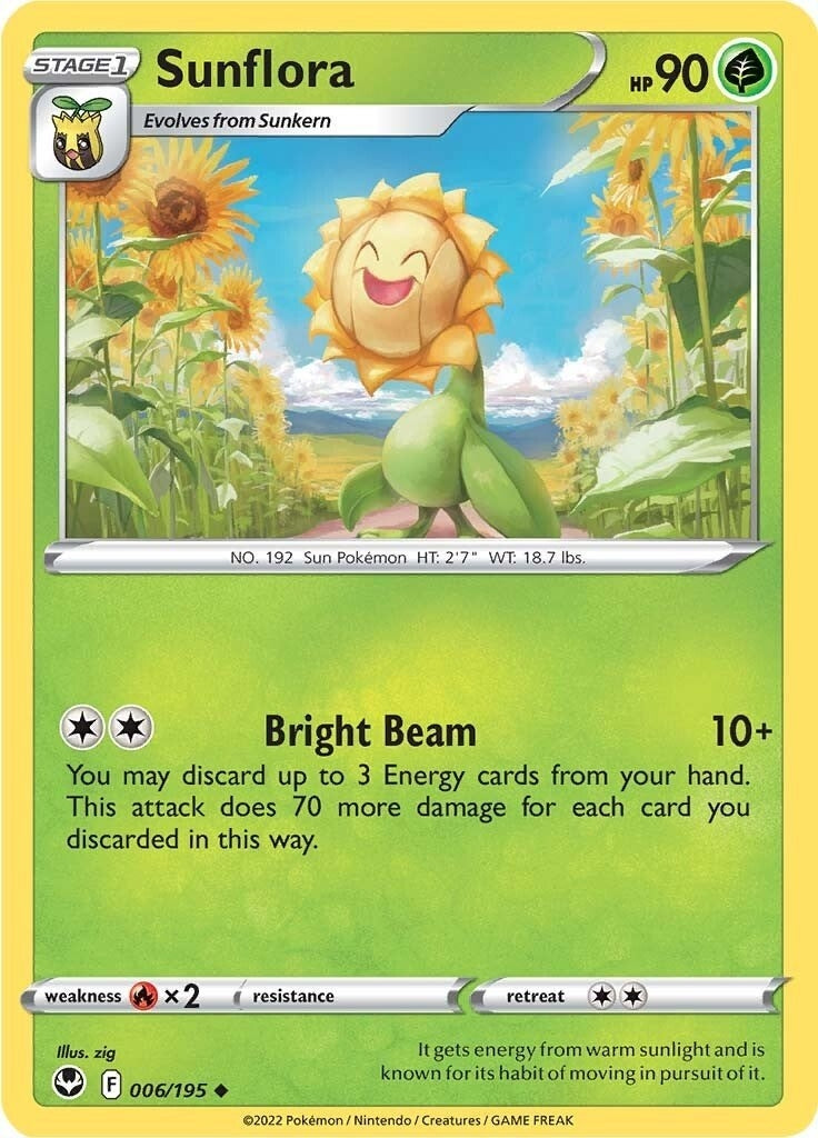 Image for Sunflora (006/195) [SWSH12: Silver Tempest] - Pokemon