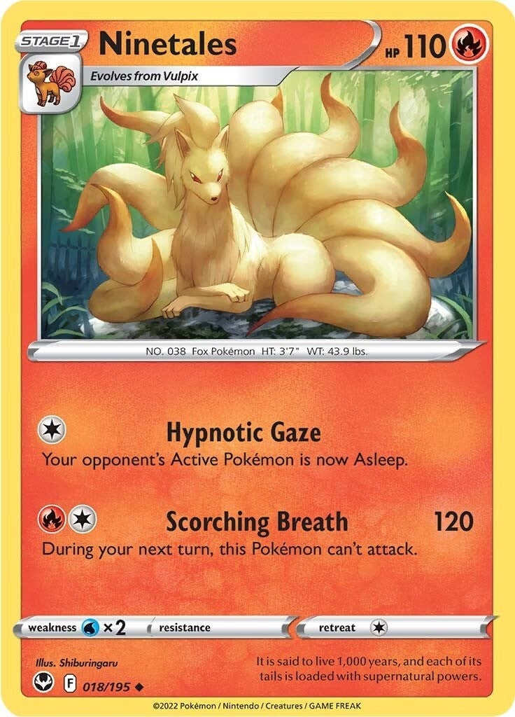 Image for Ninetales (018/195) [SWSH12: Silver Tempest] - Pokemon