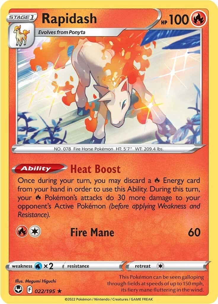 Image for Rapidash (022/195) [SWSH12: Silver Tempest] - Pokemon