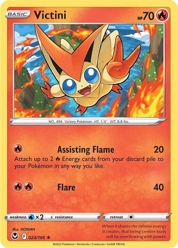 Image for Victini (023/195) [SWSH12: Silver Tempest] - Pokemon