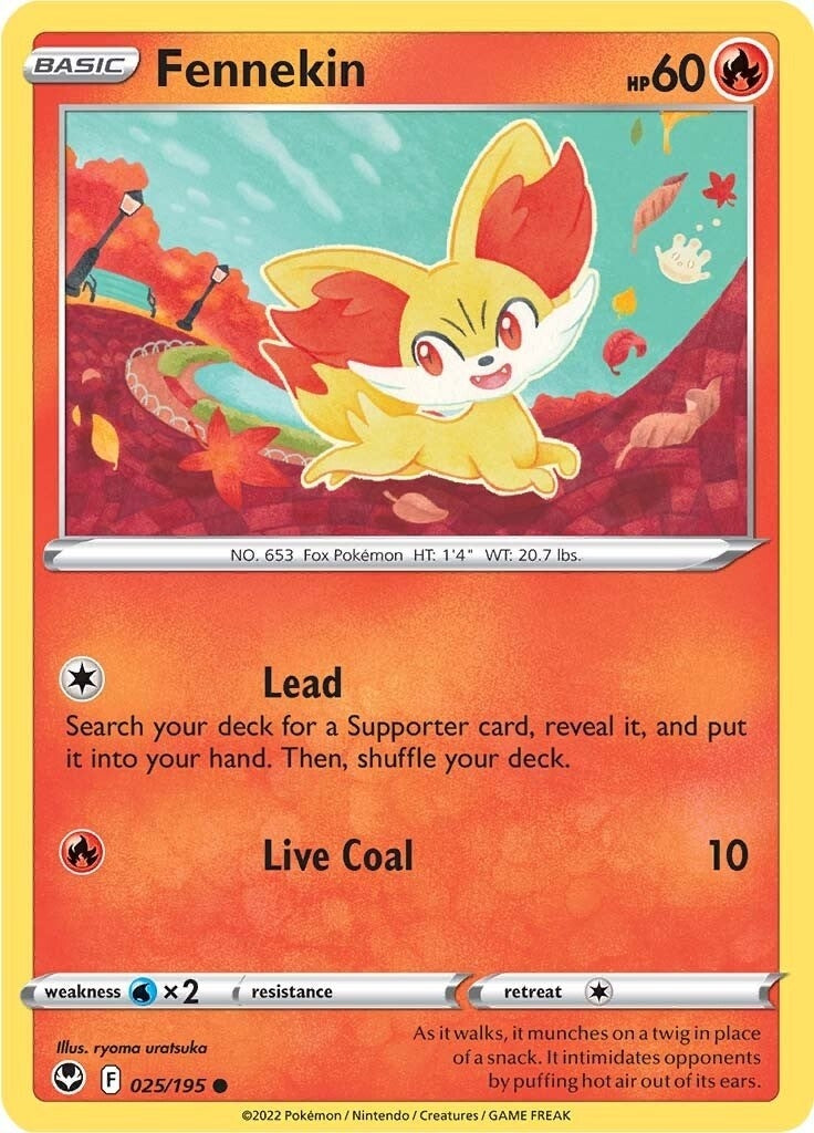 Image for Fennekin (025/195) [SWSH12: Silver Tempest] - Pokemon