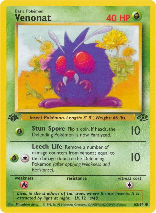 Image for Venonat (63/64) [Jungle] - Pokemon