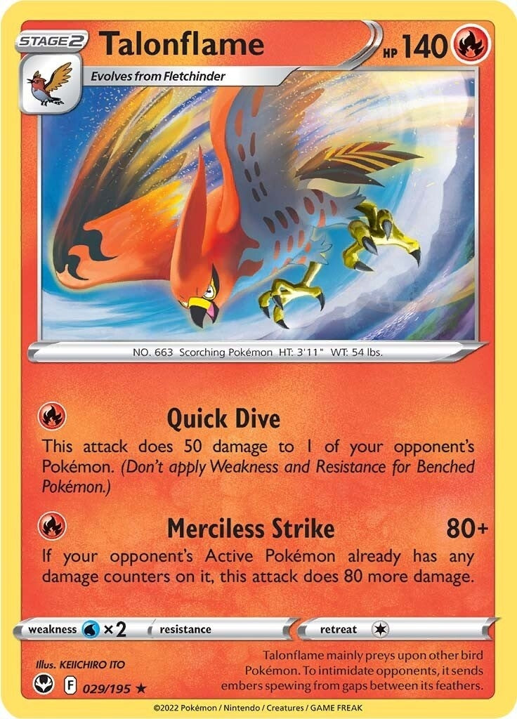 Image for Talonflame (029/195) [SWSH12: Silver Tempest] - Pokemon