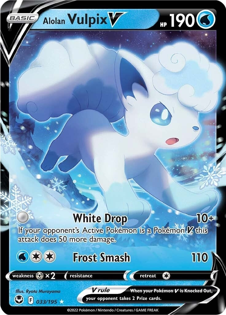 Image for Alolan Vulpix V (033/195) [SWSH12: Silver Tempest] - Pokemon