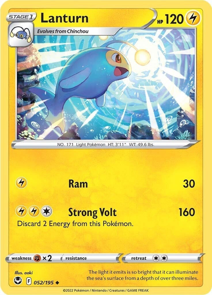 Image for Lanturn (052/195) [SWSH12: Silver Tempest] - Pokemon