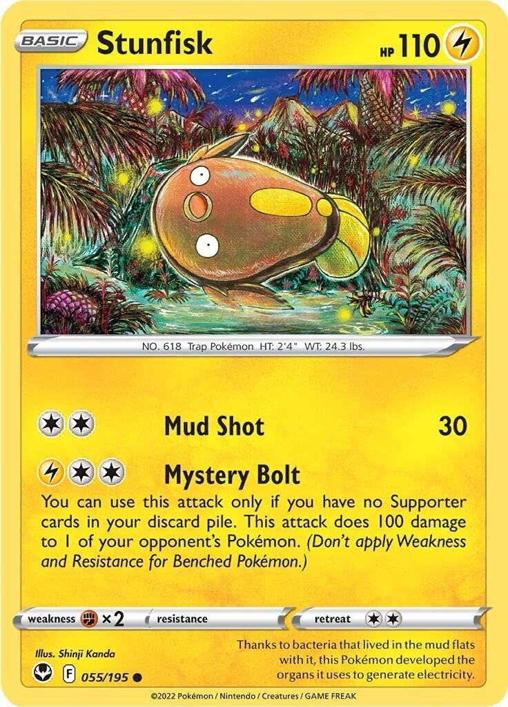 Image for Stunfisk (055/195) [SWSH12: Silver Tempest] - Pokemon