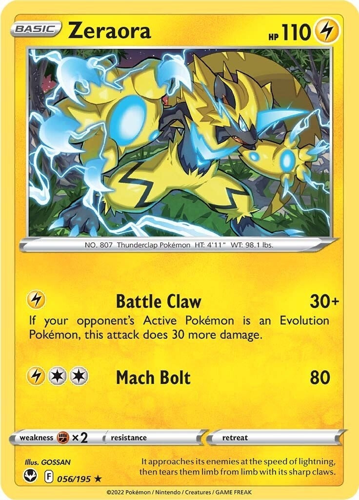 Image for Zeraora (056/195) [SWSH12: Silver Tempest] - Pokemon