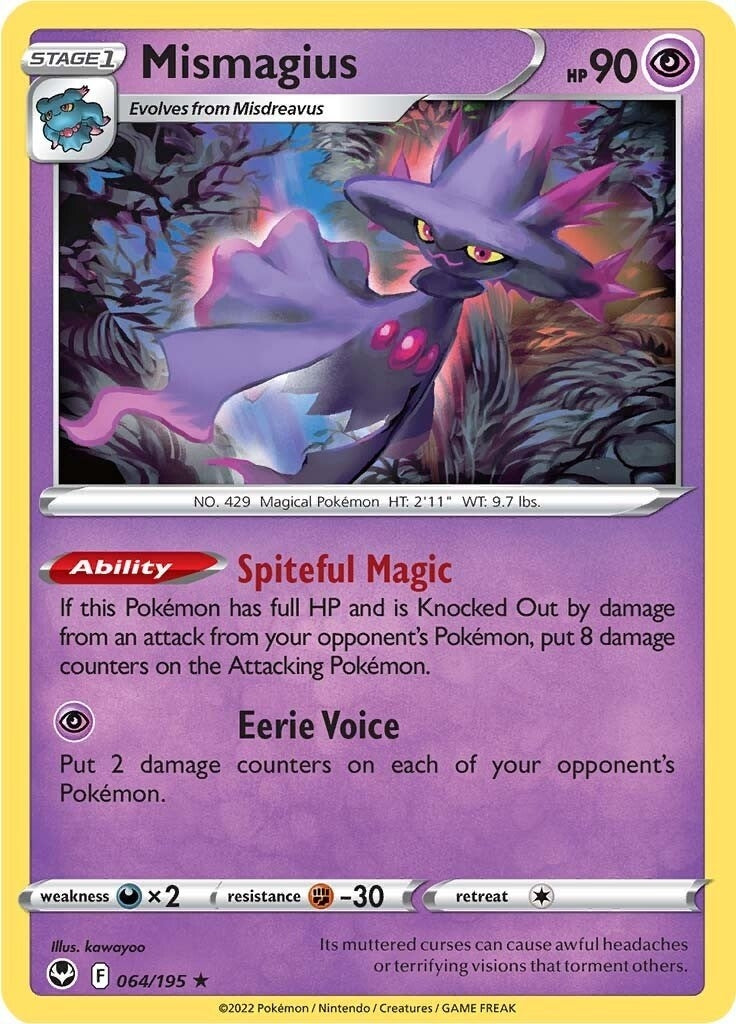 Image for Mismagius (064/195) [SWSH12: Silver Tempest] - Pokemon