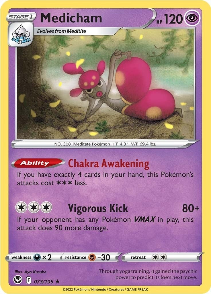 Image for Medicham (073/195) [SWSH12: Silver Tempest] - Pokemon
